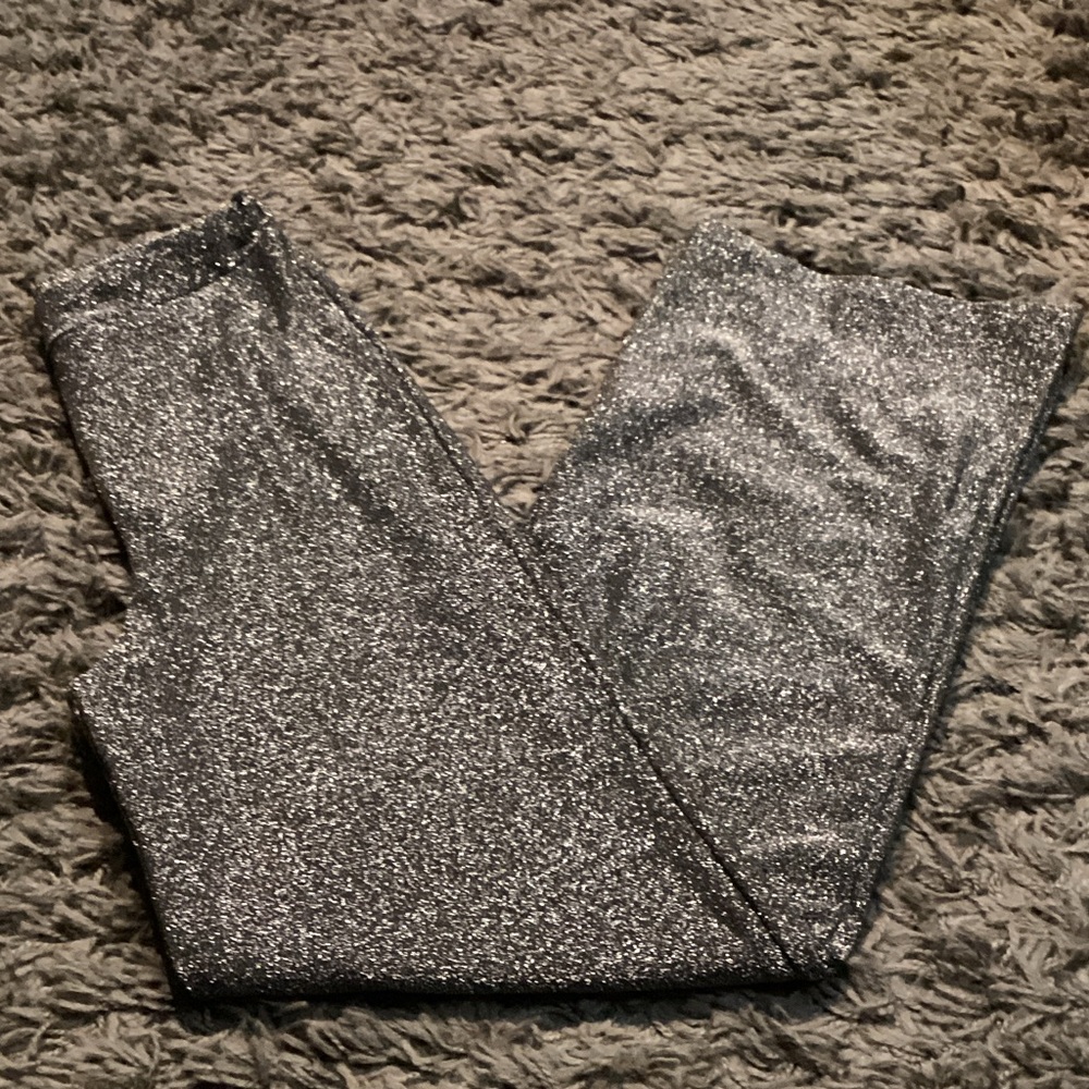 Windsor black Sparkly silver glitter Pants Palazzo wide leg long tall